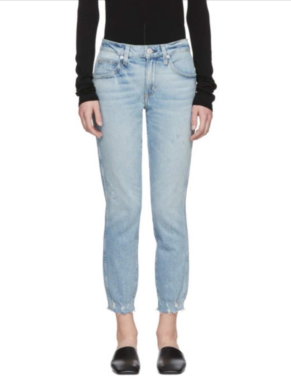 AMO Stix Crop in Check Ya Later blue